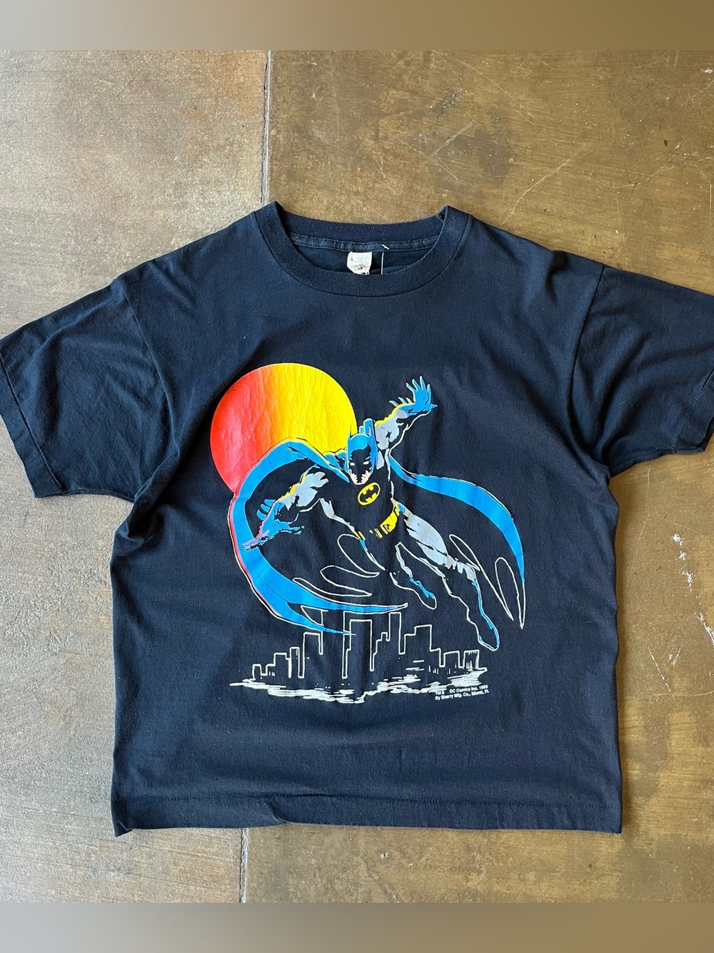 Vintage 1989 Batman Screen Stars DC Comic Single Stitch USA Made Promo T-Shirt L